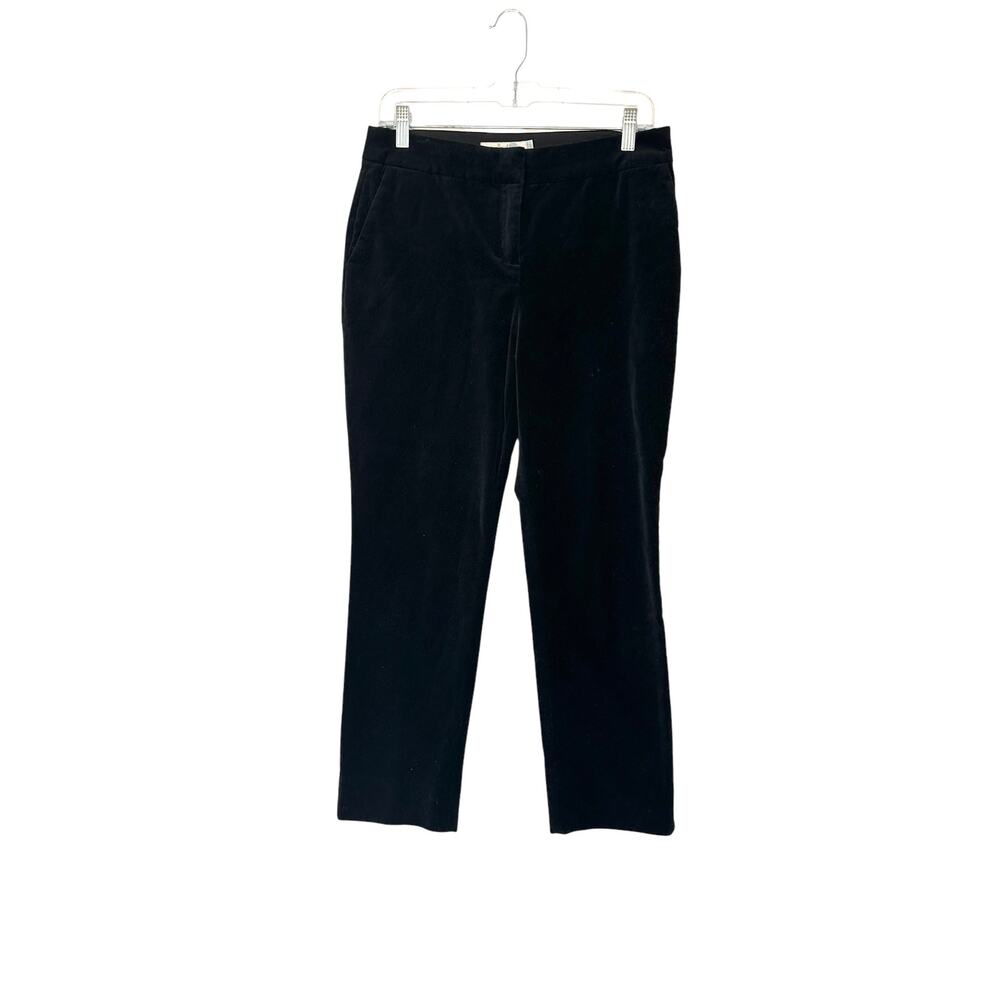 Boden Black Office Career Business Work Velvet Dress Pant Trouser Pant Size 6